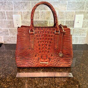 Brahmin Small Finley Handbag, Pecan Melbourne